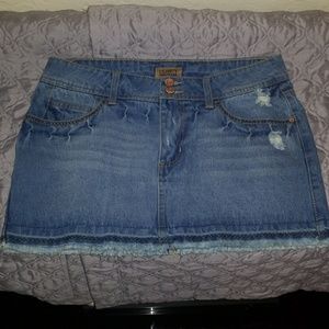 Celebrity Pink Jean Skirt